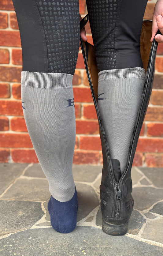 Cotton-blend riding socks