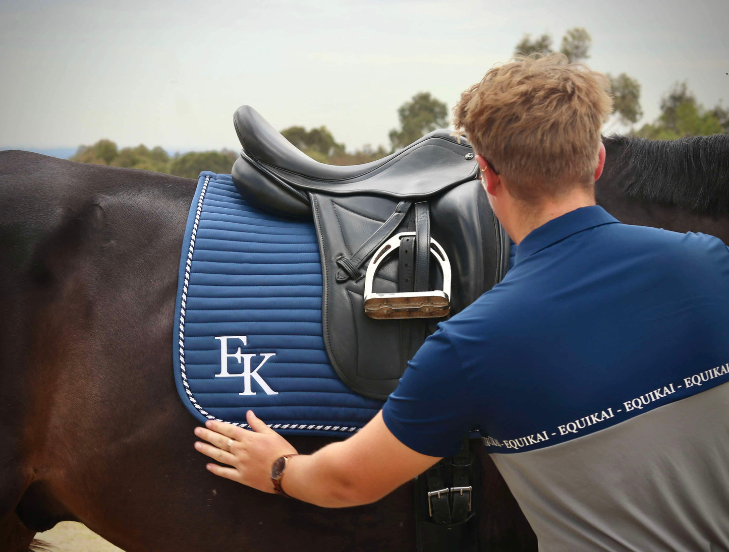 Equikai Dressage Saddle Pad - Navy