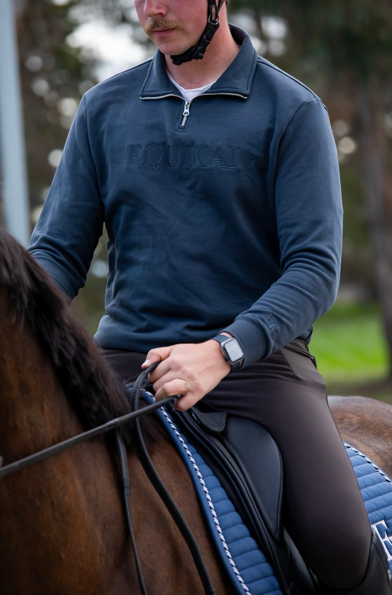 Equikai Charcoal 1/4 zip jumper